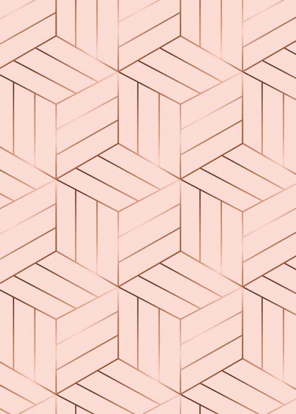 Pink Cubes Pattern Affiche dans le groupe Affiches / Or et argent chez Desenio AB (10149)