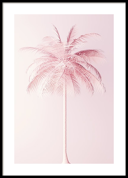 Pastel Pink Palm Affiche dans le groupe Affiches / Botanique chez Desenio AB (10635)
