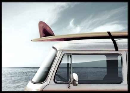 Surfers Van Orange Affiche dans le groupe Affiches / Nature chez Desenio AB (10672)