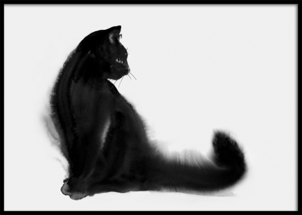 Playful Cat Poster in de groep Posters / Insecten en dieren bij Desenio AB (10683)