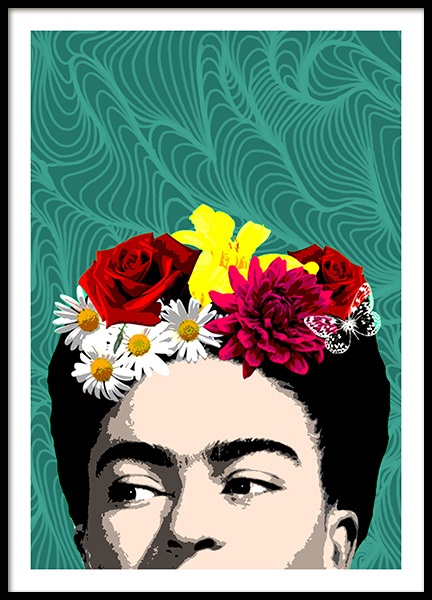 Shy Frida Poster in der Gruppe Poster / Grafische Kunst bei Desenio AB (10713)