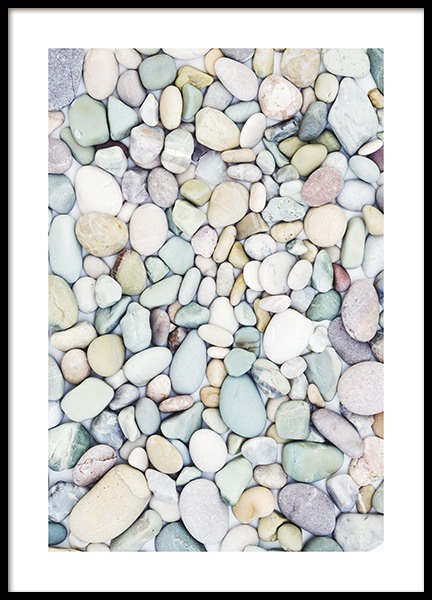 Pastel Stones Poster in der Gruppe Poster / Fotografien bei Desenio AB (10851)