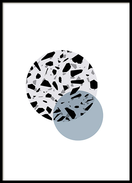 Terrazzo Circles Poster in de groep Posters / Grafische posters bij Desenio AB (11061)