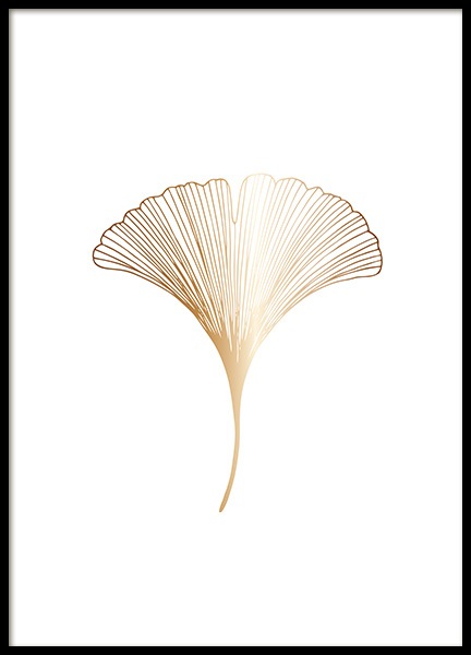 Ginkgo Gold Poster in de groep Posters / Botanisch bij Desenio AB (11279)