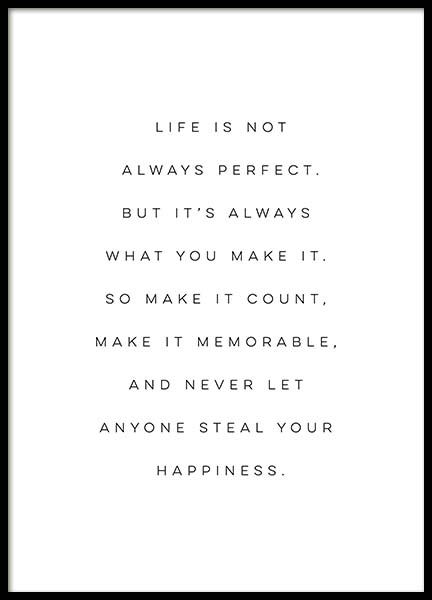 Make it Count Poster in der Gruppe Poster / Poster mit Sprüchen bei Desenio AB (11648)