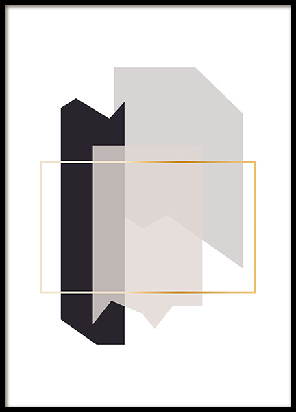 Abstract Fragments No1 Poster in de groep Posters / Kunst bij Desenio AB (11996)