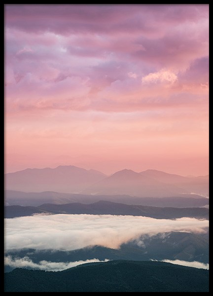 Pink Sunrise Poster in der Gruppe Poster / Naturmotive bei Desenio AB (12280)
