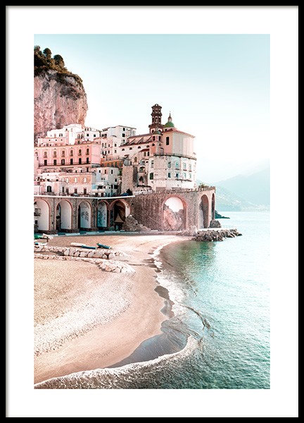 Amalfi Cityscape Poster in der Gruppe Poster / Naturmotive / Strände bei Desenio AB (12931)