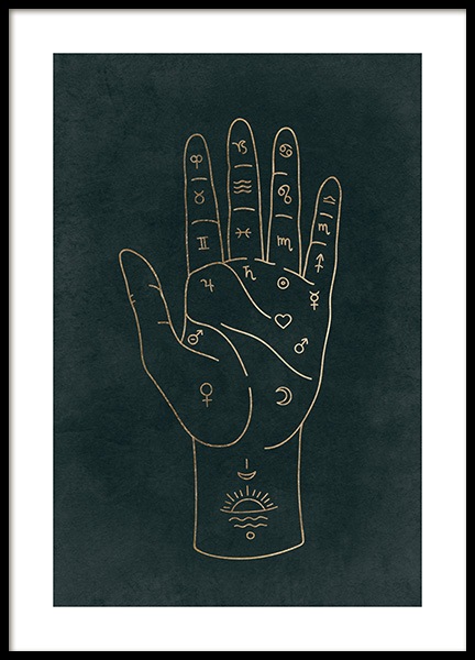 Palmistry Affiche dans le groupe Affiches / Espace & astronomie chez Desenio AB (14015)