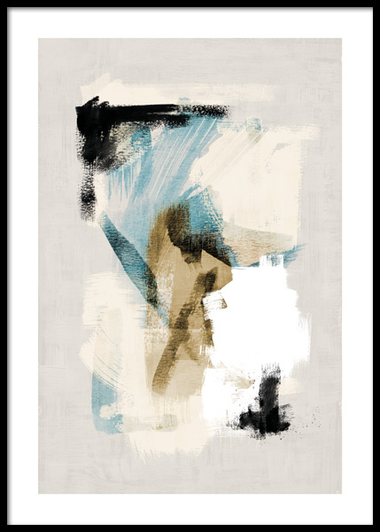 Abstract Brushes No1 Poster in der Gruppe Poster / Kunstdrucke bei Desenio AB (14769)