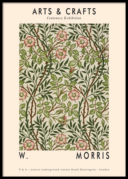 Arts & Crafts Green Poster in der Gruppe Poster / Illustration bei Desenio AB (14959)