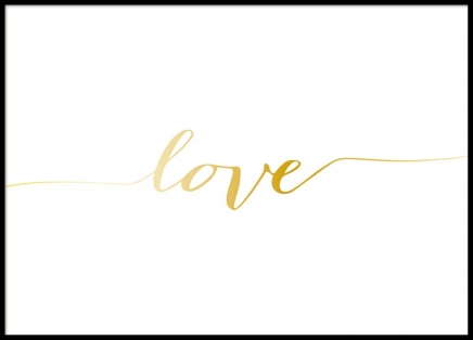 Love L Gold Affische dans le groupe Affiches / Affiche citation chez Desenio AB (2208)
