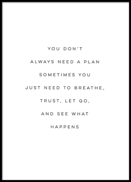 See What Happens Poster in de groep Posters / Posters met tekst bij Desenio AB (2475)