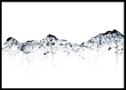 Grey Mountains Jungfrau Affiche dans le groupe Affiches / Illustrations chez Desenio AB (2992)
