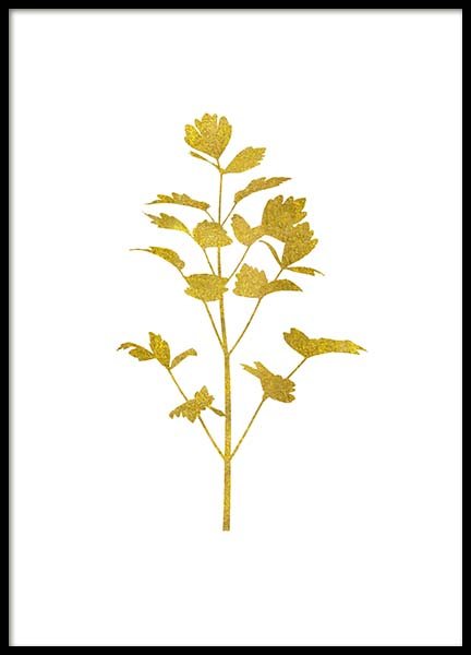 Golden Parsly Poster in der Gruppe Poster / Botanik bei Desenio AB (3107)