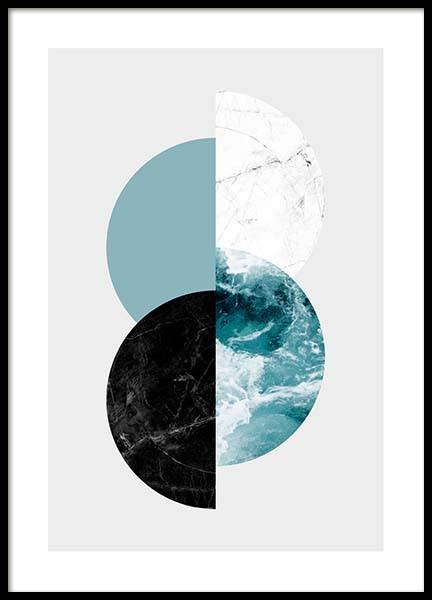 Graphic Half Moon Poster in de groep Posters / Kunst bij Desenio AB (3588)