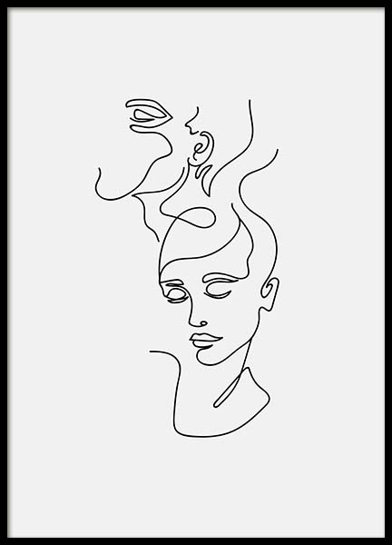 Faces No1 Poster in de groep Posters / Illustraties bij Desenio AB (3913)