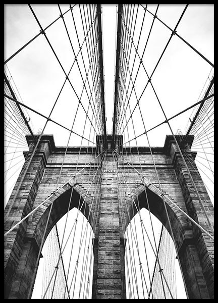 Brooklyn Bridge, Affiche dans le groupe Affiches / Cartes et villes chez Desenio AB (8213)