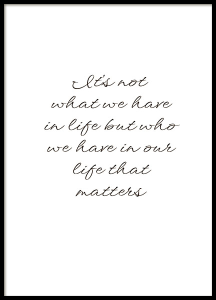It's Not What We Have, Poster dans le groupe Affiches / Affiche citation chez Desenio AB (8333)