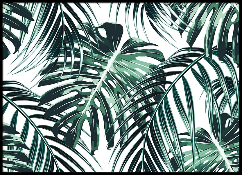 Tropical Leaves, Affiche dans le groupe Affiches / Botanique chez Desenio AB (8385)