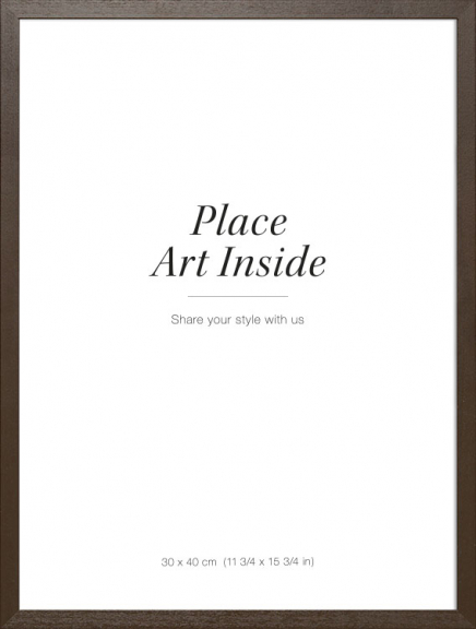 Fotolijst van donker hout, 30x40