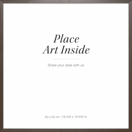 Cadre en bois foncé, 50x50