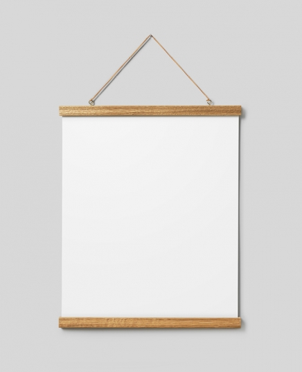 Posterhouder eik 41 cm, magneetbevestiging