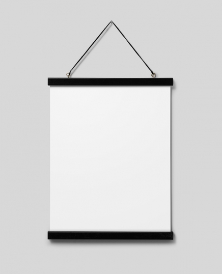 Posterhouder zwart 31 cm, magneetbevestiging