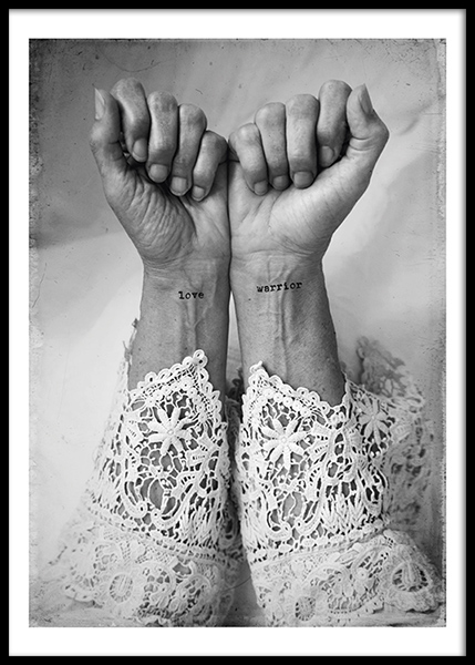 Love Warriors Dogma Affiche dans le groupe Affiches / Noir et blanc chez Desenio AB (Pre5626)