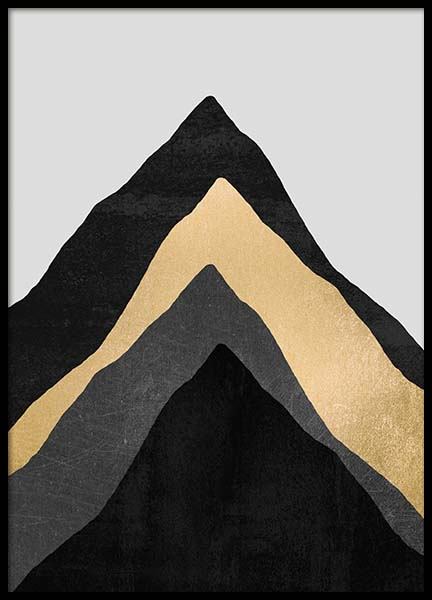 Four Mountains Affiche dans le groupe Affiches / Art chez Desenio AB (pre0022)