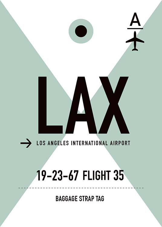 LAX Los Angeles Poster
