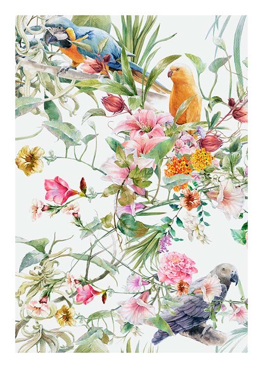 Bird Pattern No1 Affiche / Art chez Desenio AB (10076)