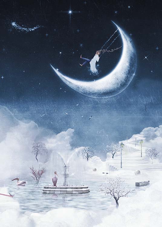 Foggy Winter Night Affiche / Posters pour enfants chez Desenio AB (10277)