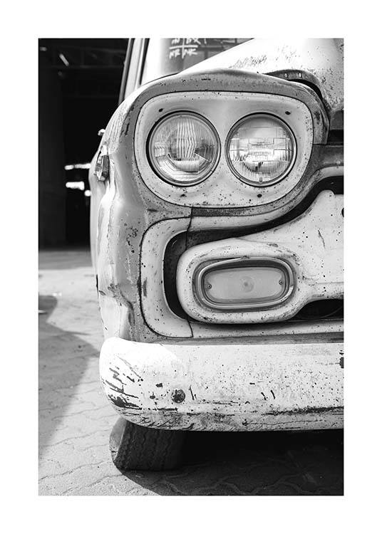 Old Car Affiche / Noir et blanc chez Desenio AB (10550)