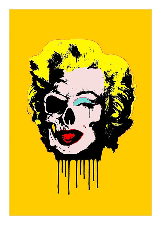 Skull Marilyn Poster / Grafische Kunst bei Desenio AB (10712)