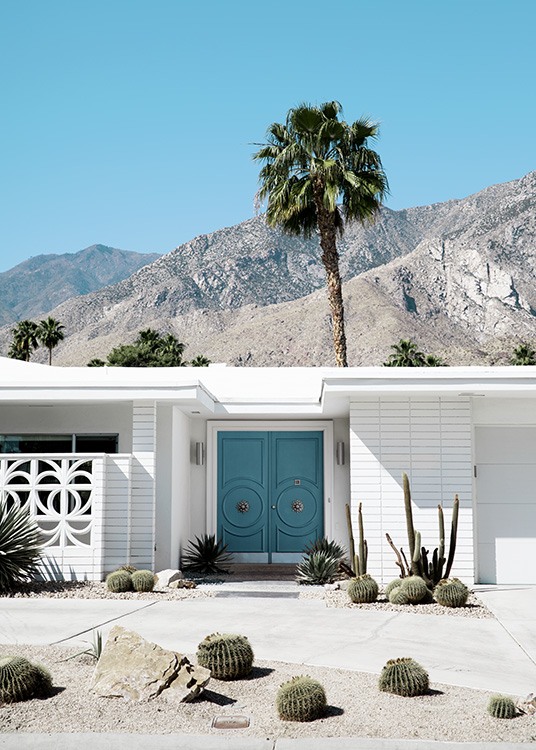 Blue Door Palm Springs Affiche / Architecture chez Desenio AB (10794)