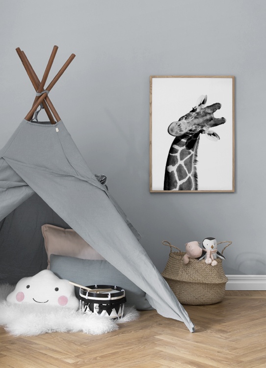 Giraffe Portrait Poster / Kinderposters bij Desenio AB (10966)