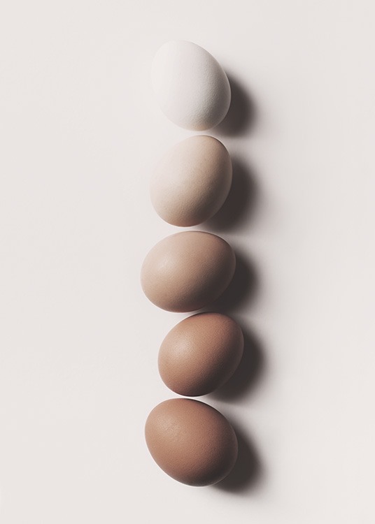 Eggs in a Row Poster / Küchenposter bei Desenio AB (10997)