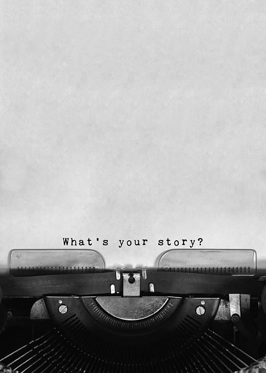 What's Your Story Affiche / Affiche citation chez Desenio AB (11127)