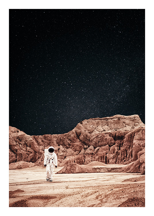 Walking on Mars Poster