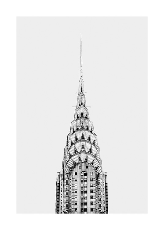 Chrysler Building Poster / Schwarz-Weiß bei Desenio AB (11306)