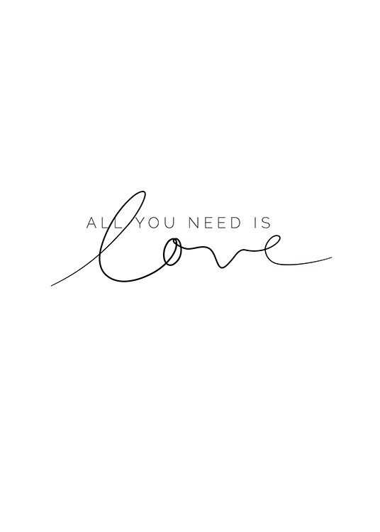 You Need Love Affiche