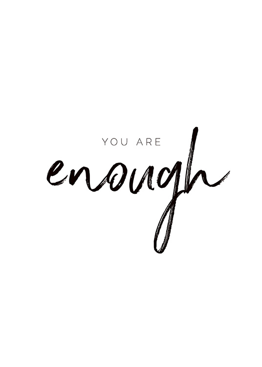 You are Enough Affiche / Affiche citation chez Desenio AB (11468)