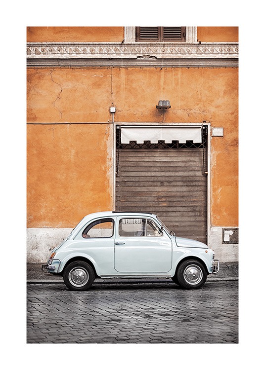 Vintage Car in Rome Poster / Fotografien bei Desenio AB (11574)