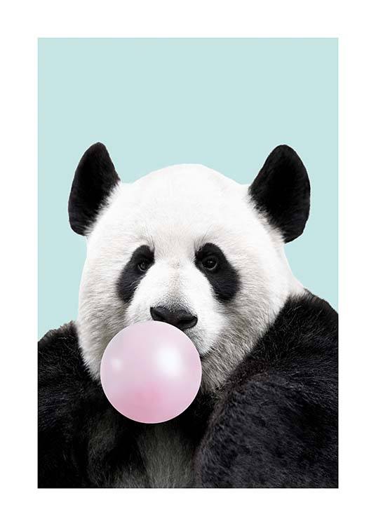 Bubblegum Panda Poster / Kinder bei Desenio AB (11770)