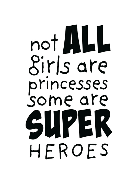 Girls are Superheroes Poster / Kinder bei Desenio AB (11905)