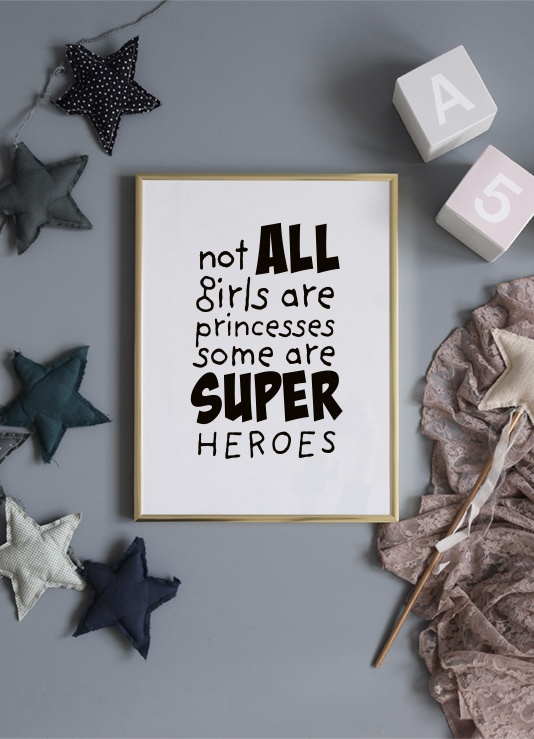 Girls are Superheroes Poster / Kinder bei Desenio AB (11905)