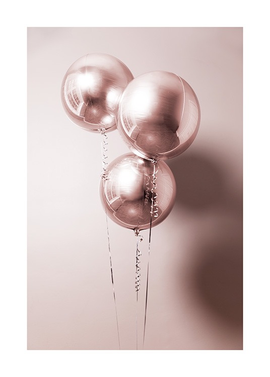 Rosé Balloons Poster / Fotografien bei Desenio AB (11920)