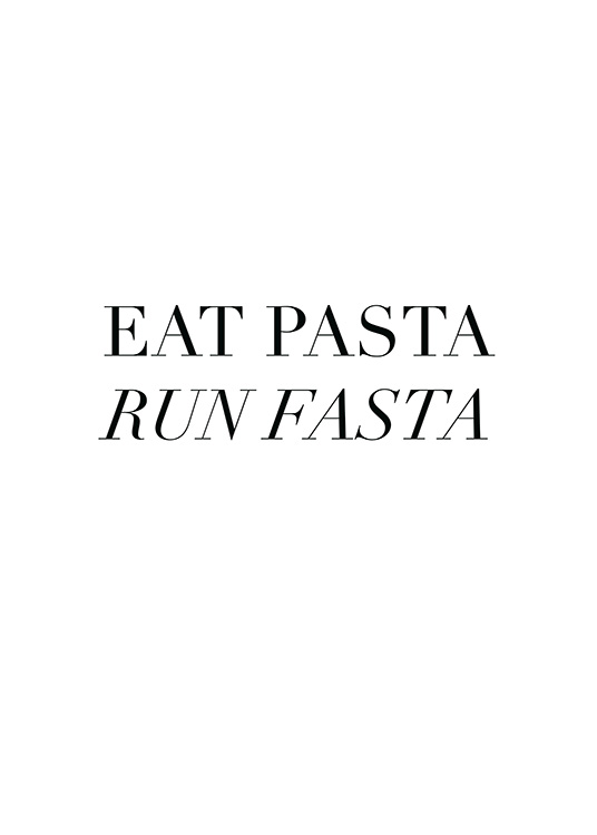 Eat Pasta Poster