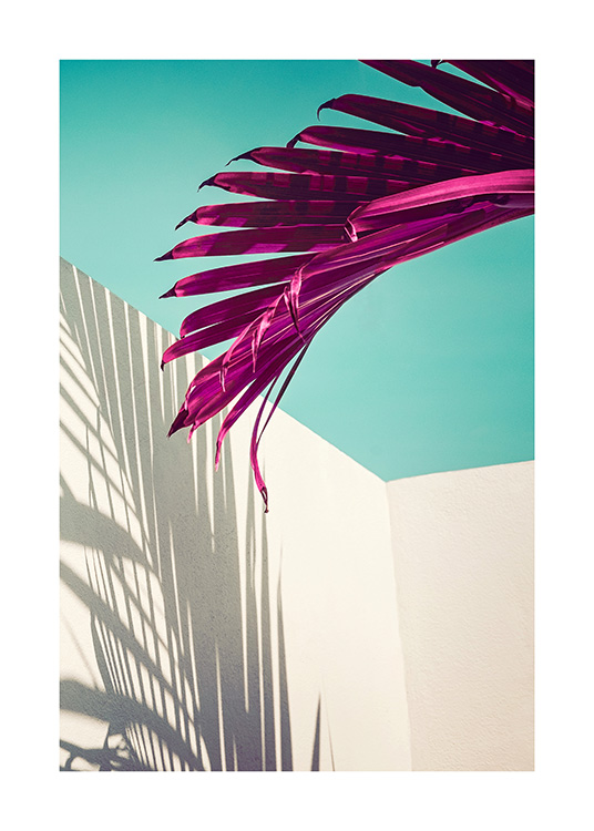 Purple Palm Leaf Affiche / Botanique chez Desenio AB (12416)